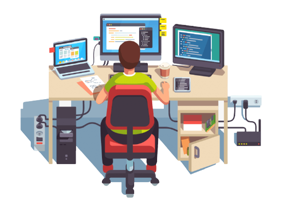 Developer at work